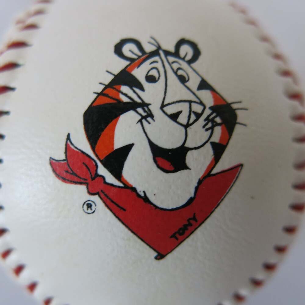 Vintage TONY THE TIGER Frosted Flakes Baseball 1990's Cereal Promo Kellogg - Picture 2 of 8